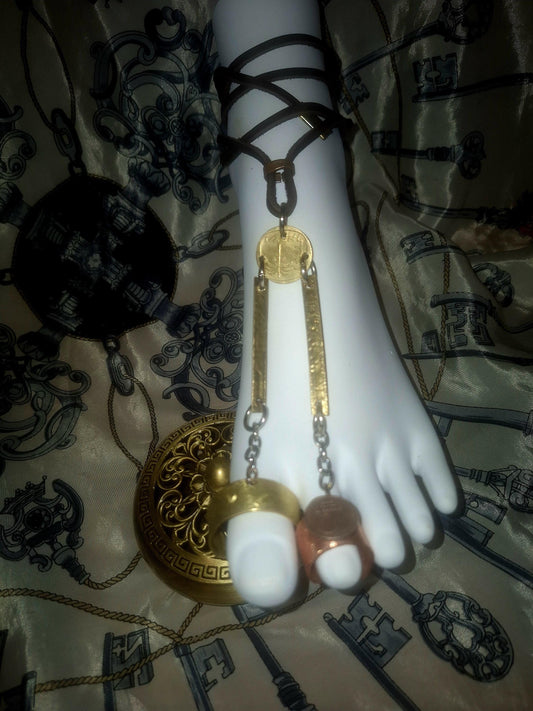 Double Toe Ring Anklet