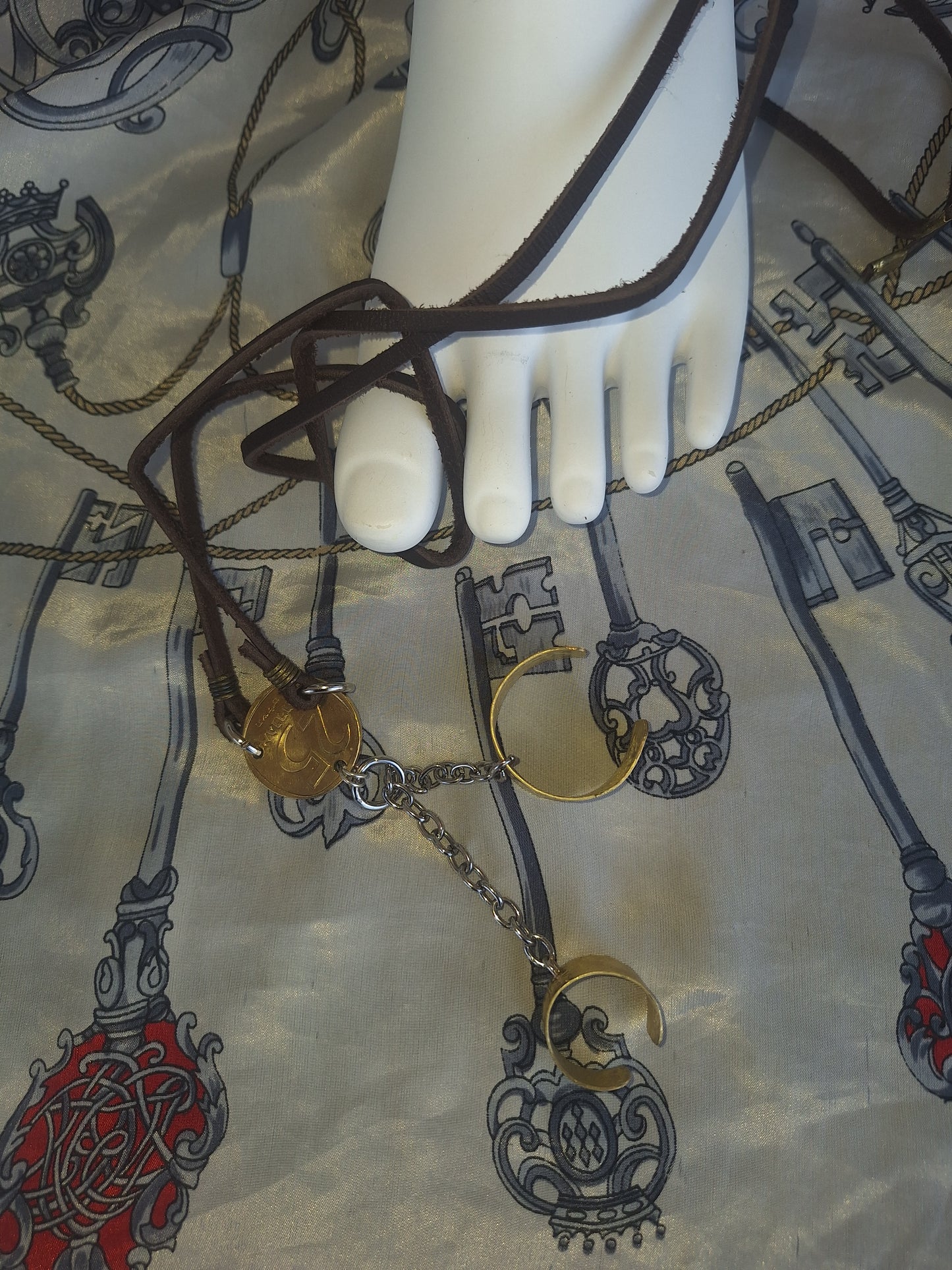 Double Toe Ring Anklet