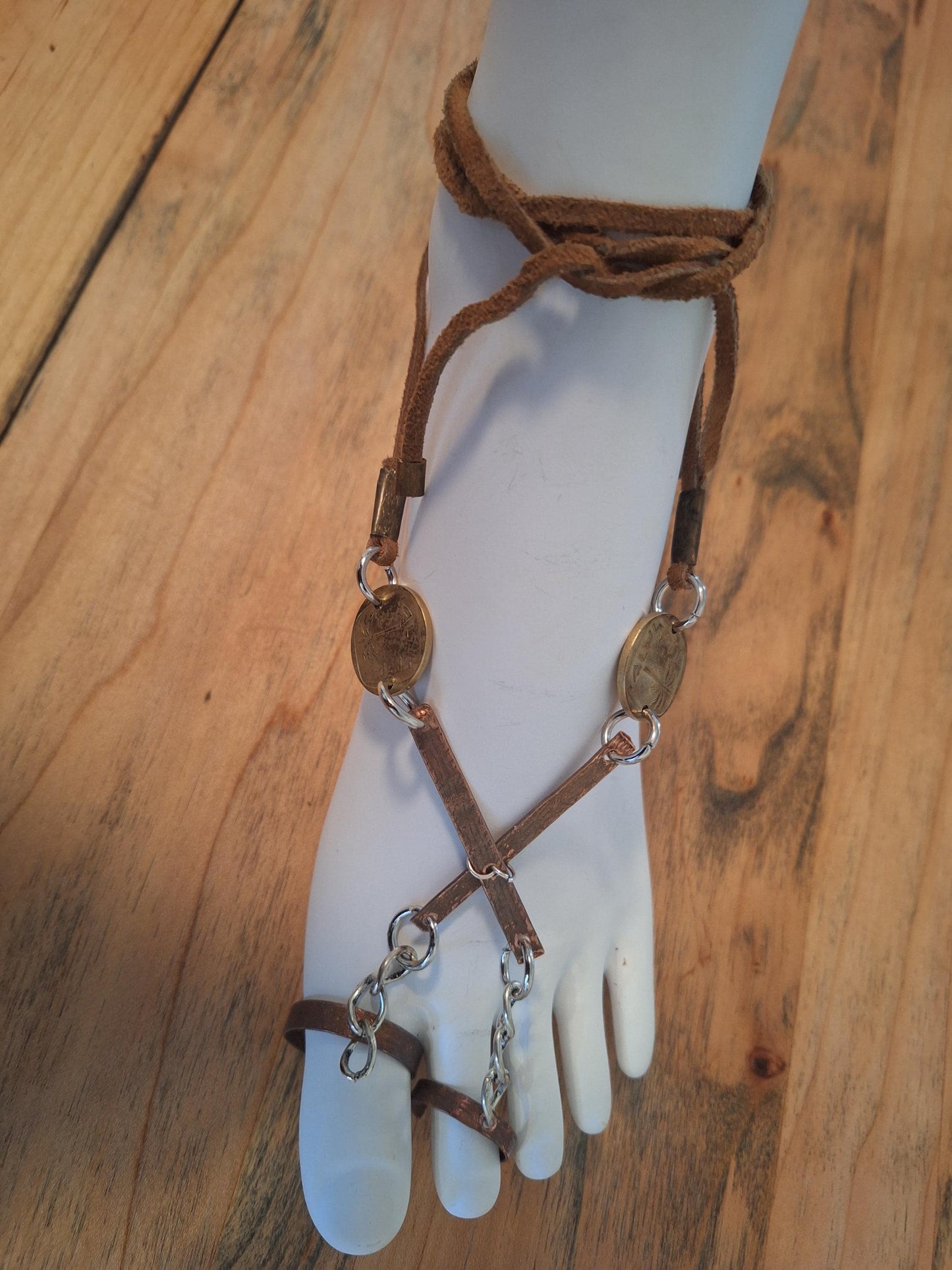 Double Toe Ring Anklet