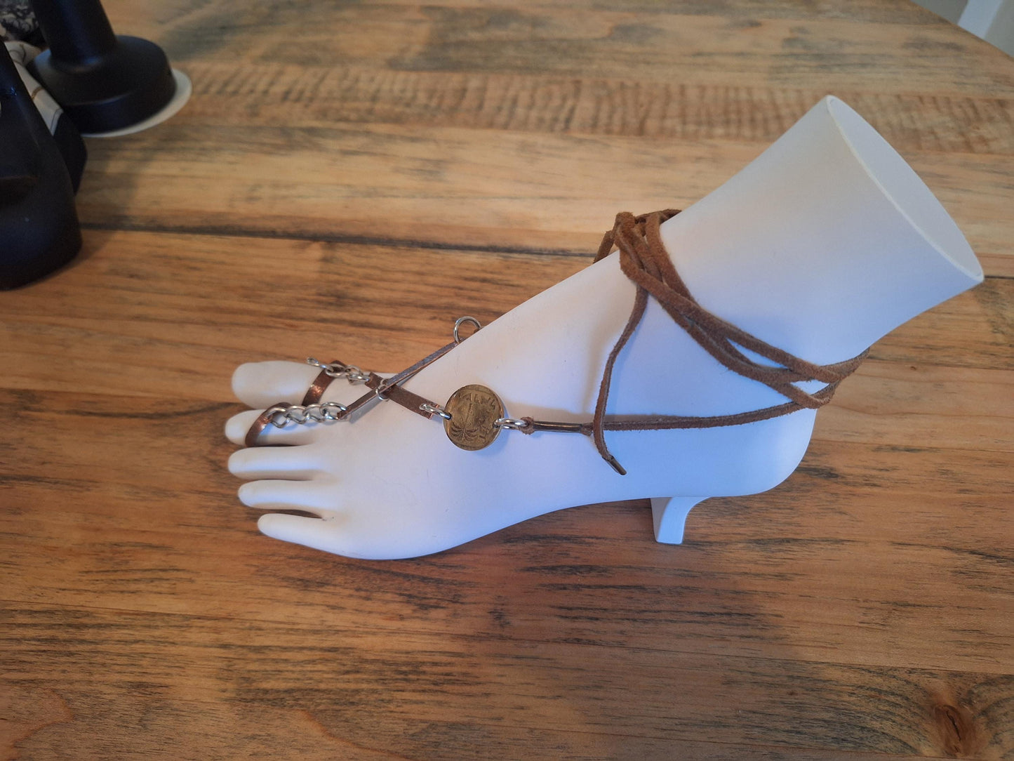 Double Toe Ring Anklet