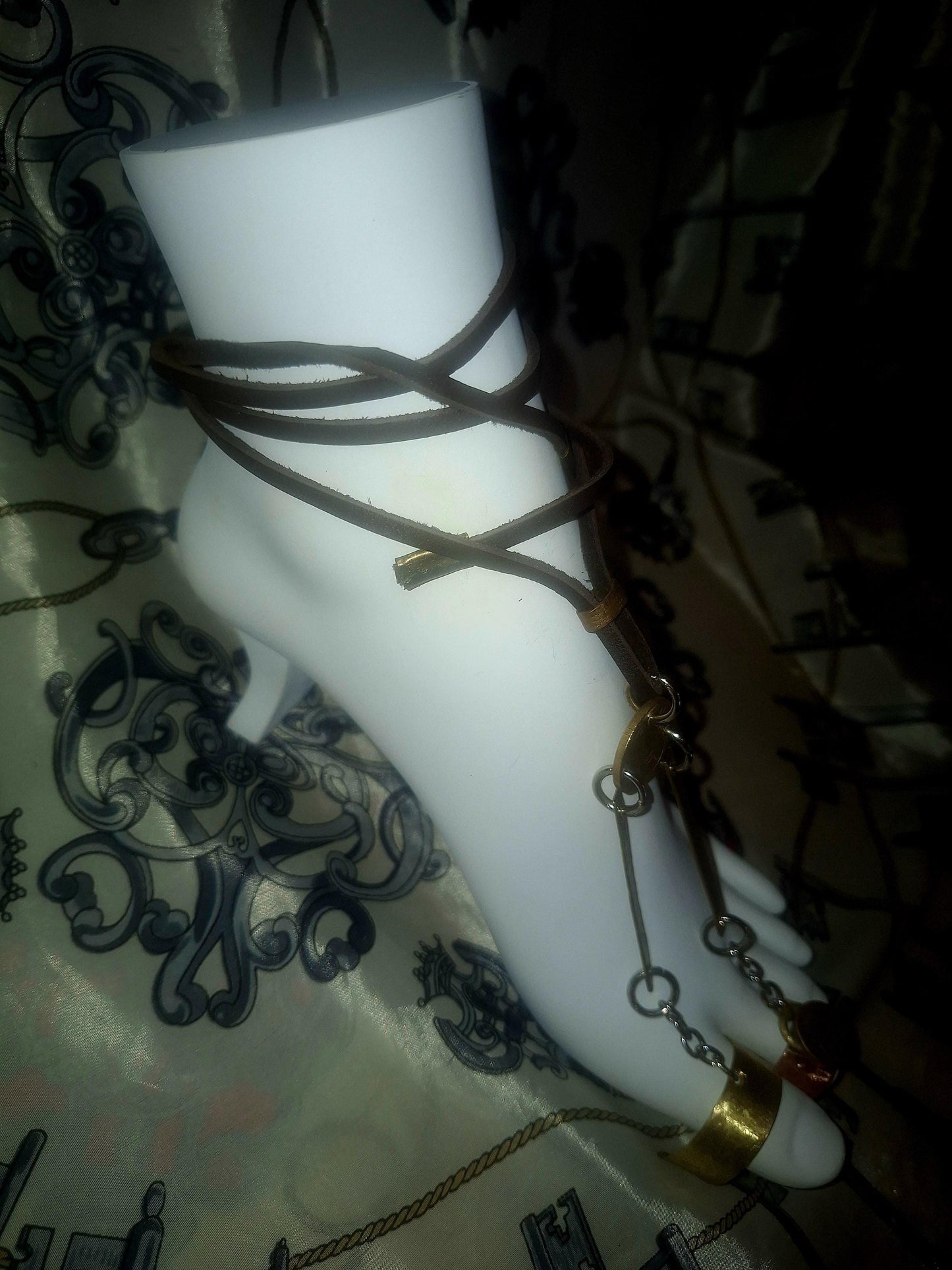 Double Toe Ring Anklet