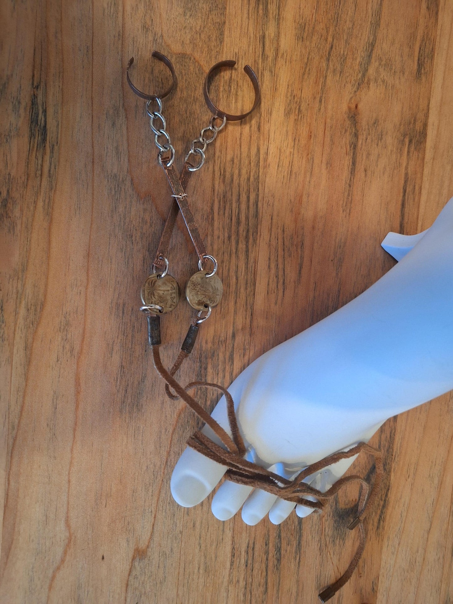 Double Toe Ring Anklet