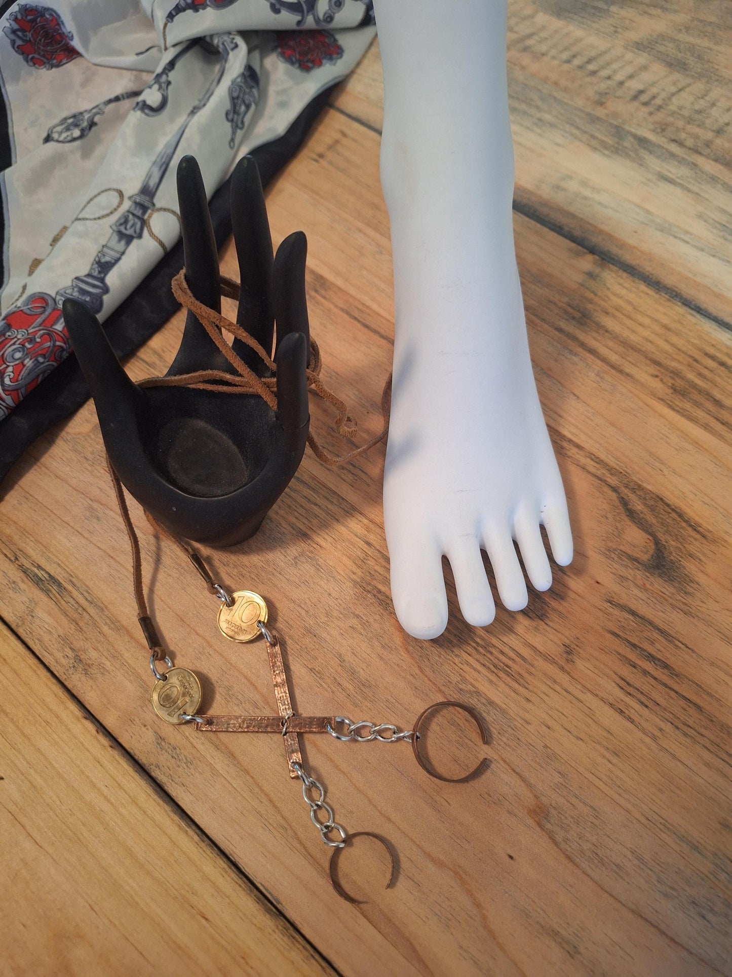 Double Toe Ring Anklet