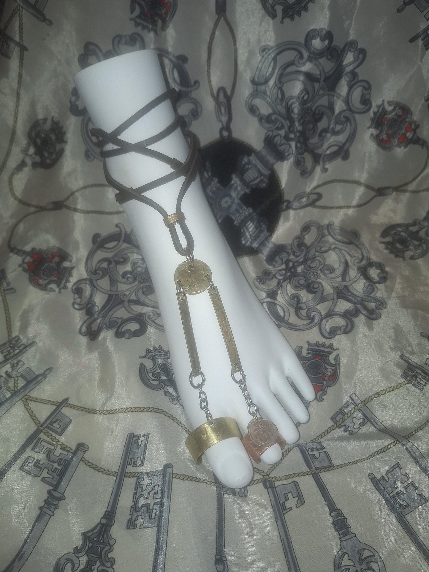 Double Toe Ring Anklet