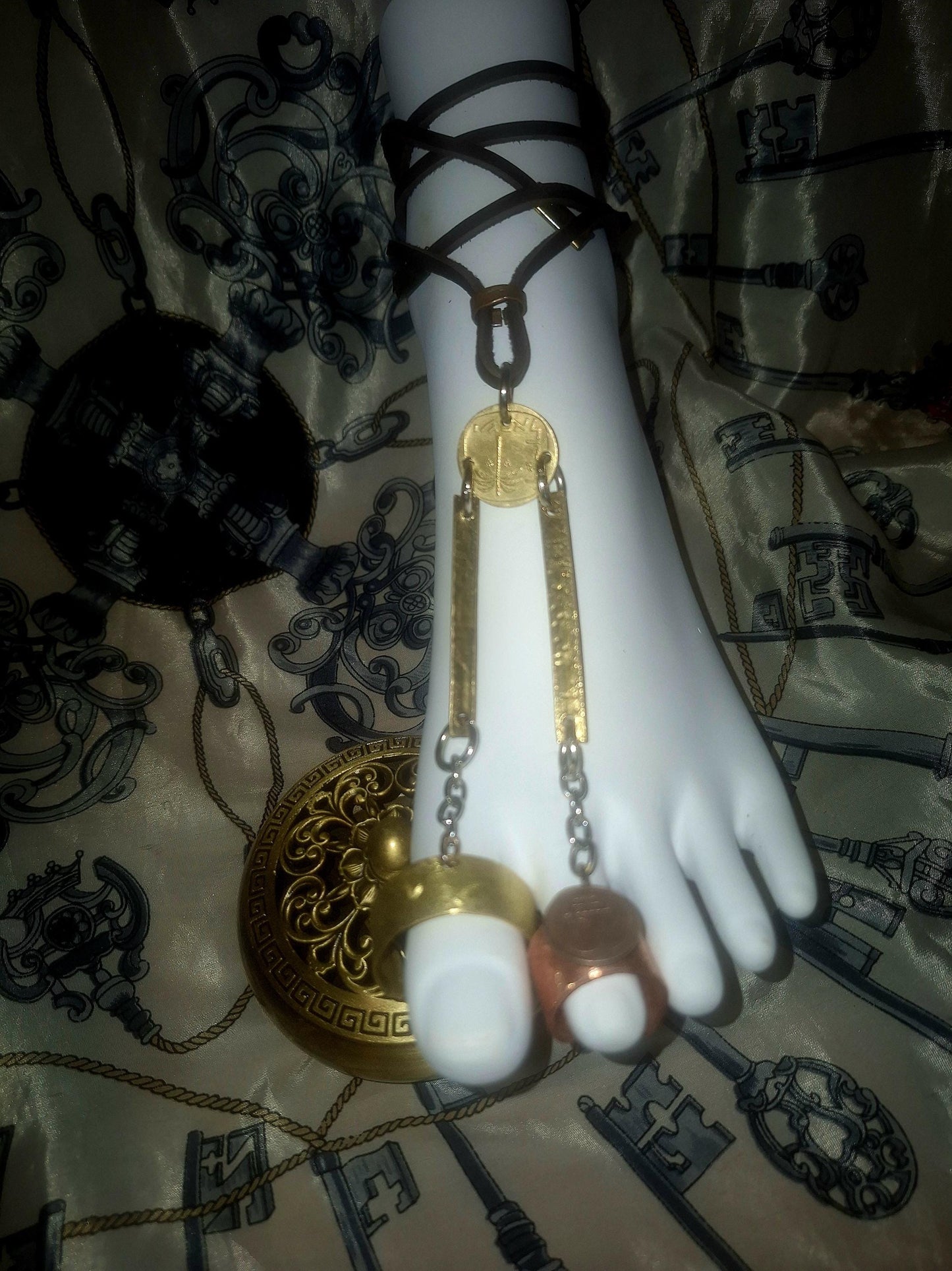 Double Toe Ring Anklet