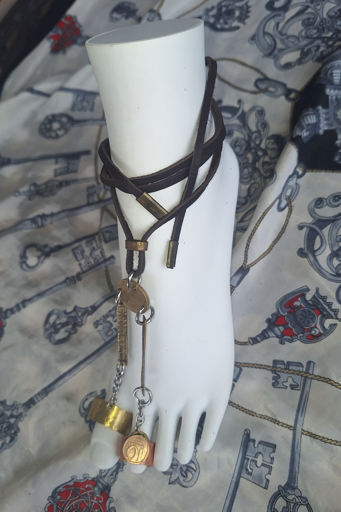 Double Toe Ring Anklet