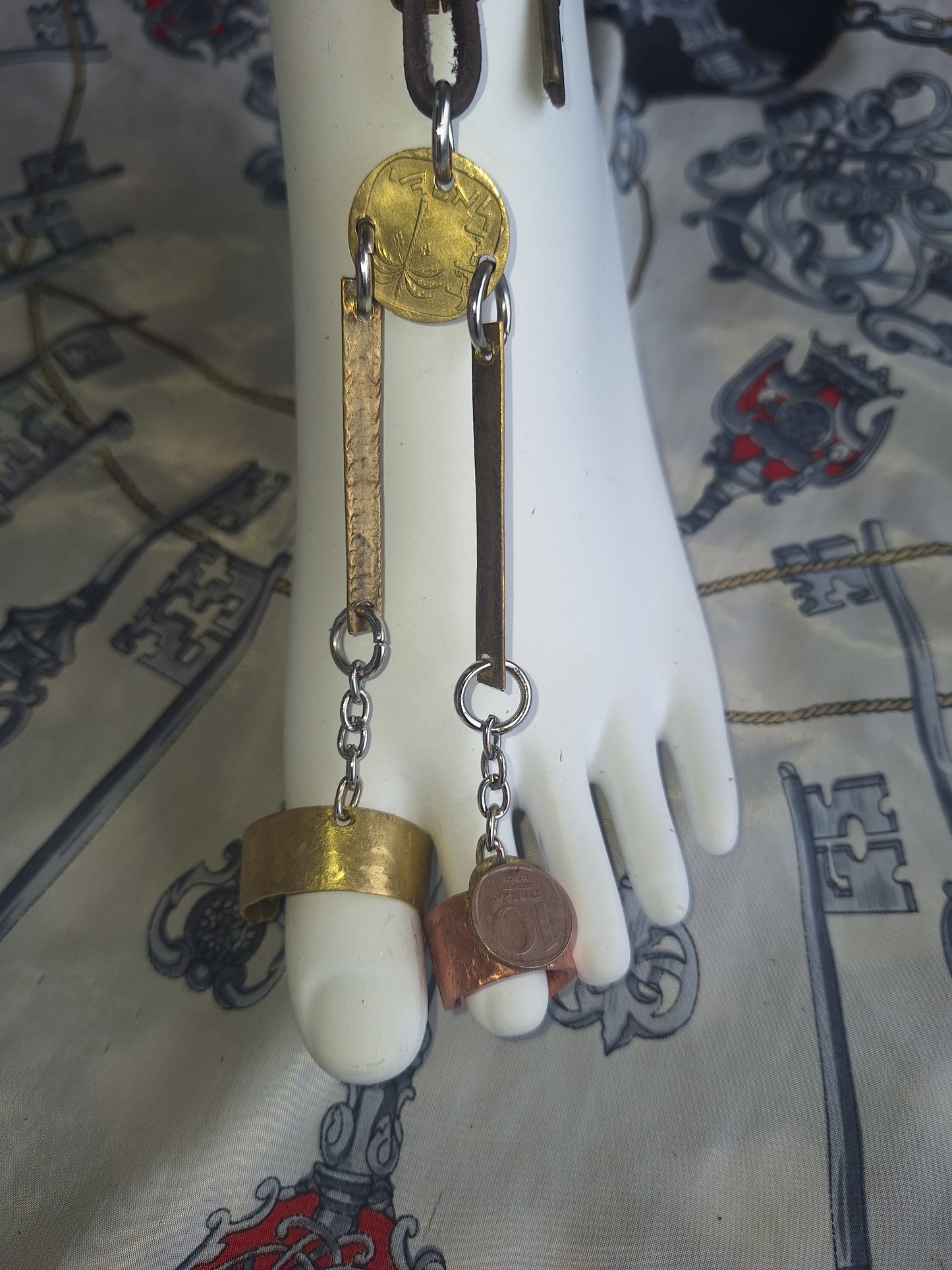 Double Toe Ring Anklet