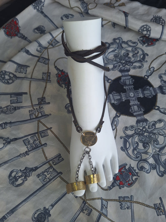 Double Toe Ring Anklet