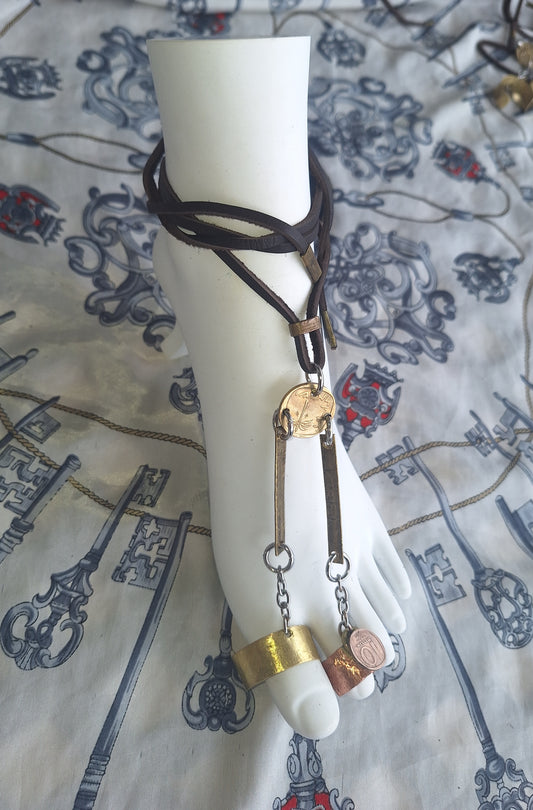 Double Toe Ring Anklet